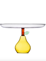 Ichendorf Raised pear yellow glass tray