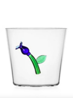 Ichendorf Botanica tumbler blue flower glass