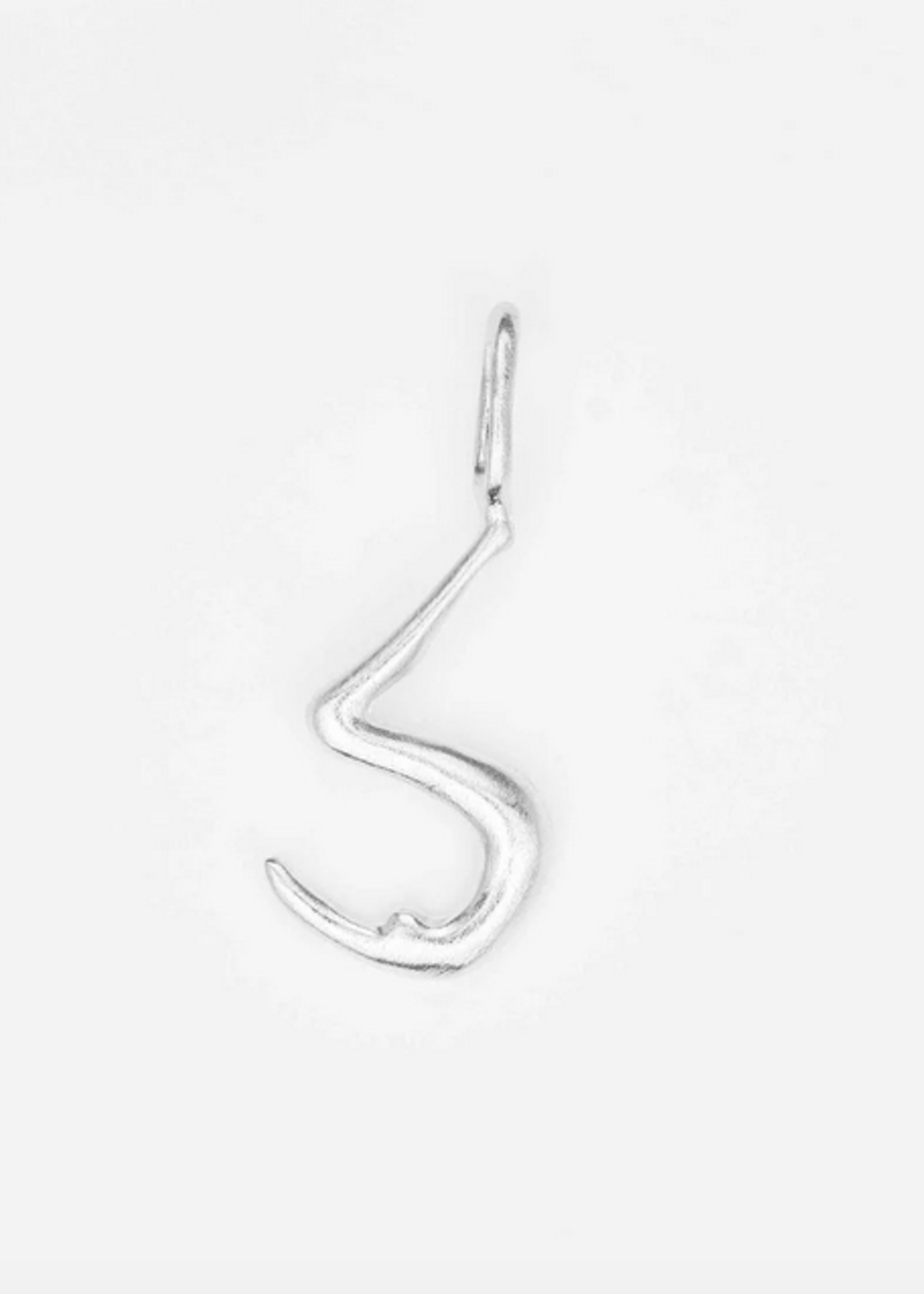 bjorg Human Alphabet Necklace silver Letter S
