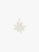 Wildthings Collectables Hammered star single stud earring silver