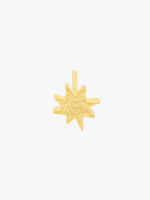 Wildthings Collectables Hammered star single stud earring gold plated