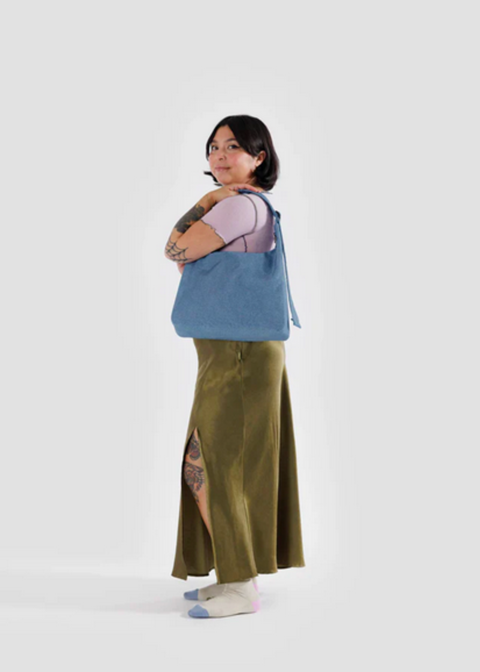 Baggu Nylon Shoulder Bag - Digital Denim