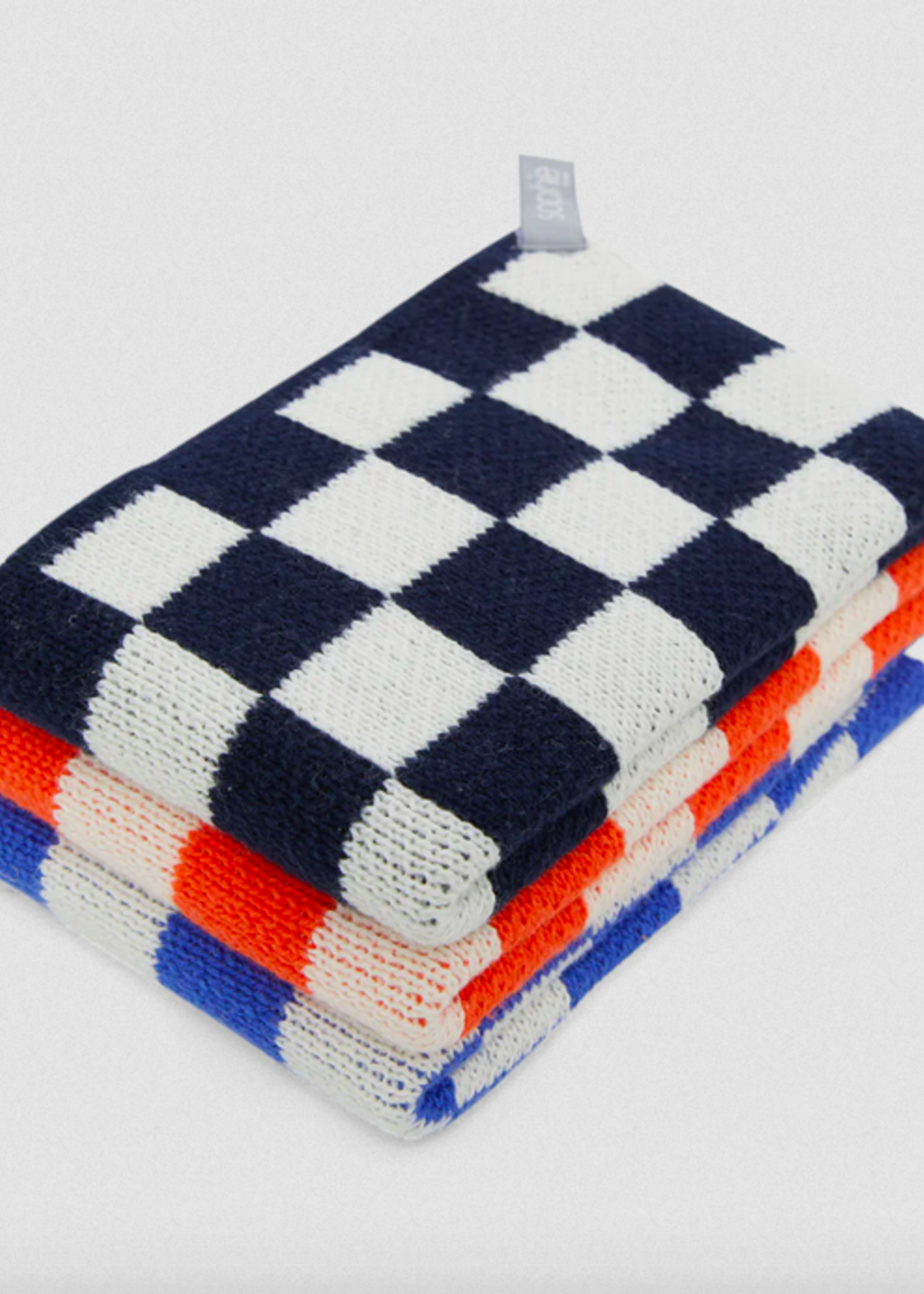 Sophie Home Reusable Dishcloths: Navy Check
