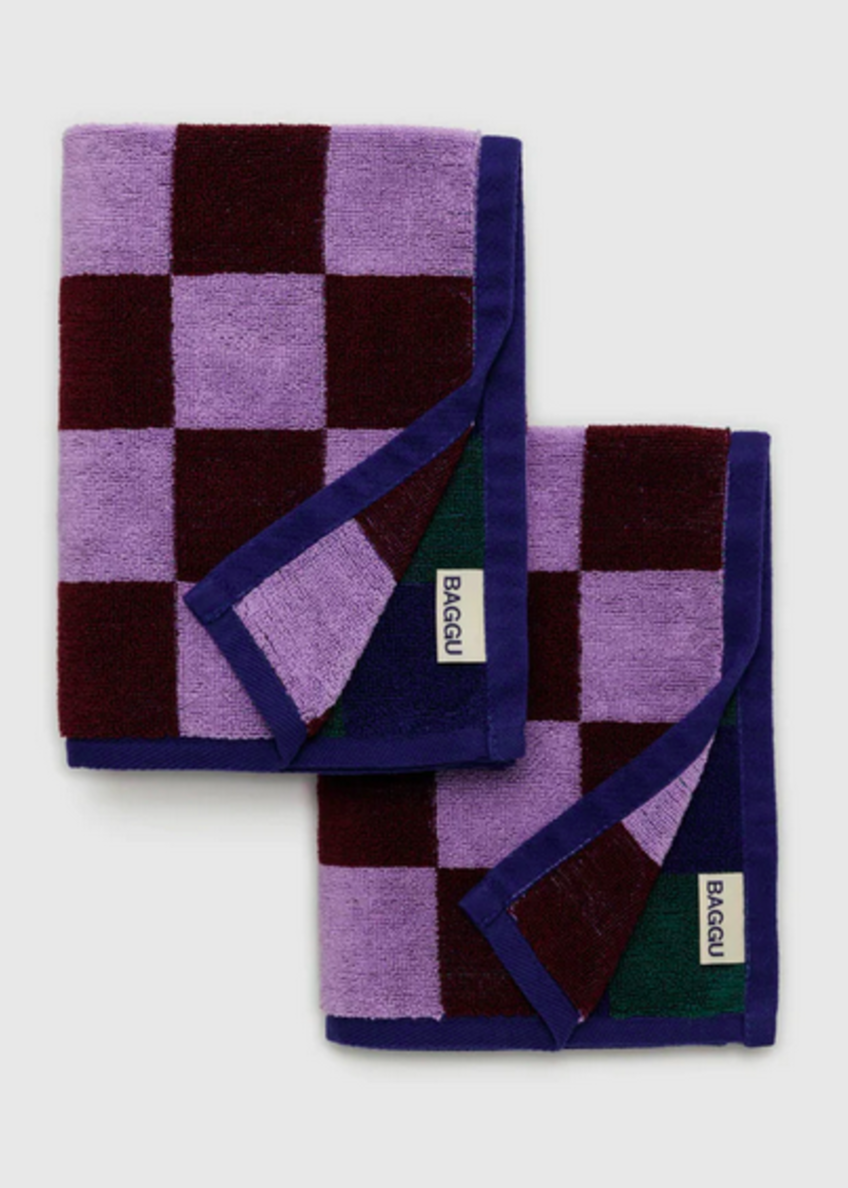Baggu Hand Towel Set of 2 - Jewel Checks