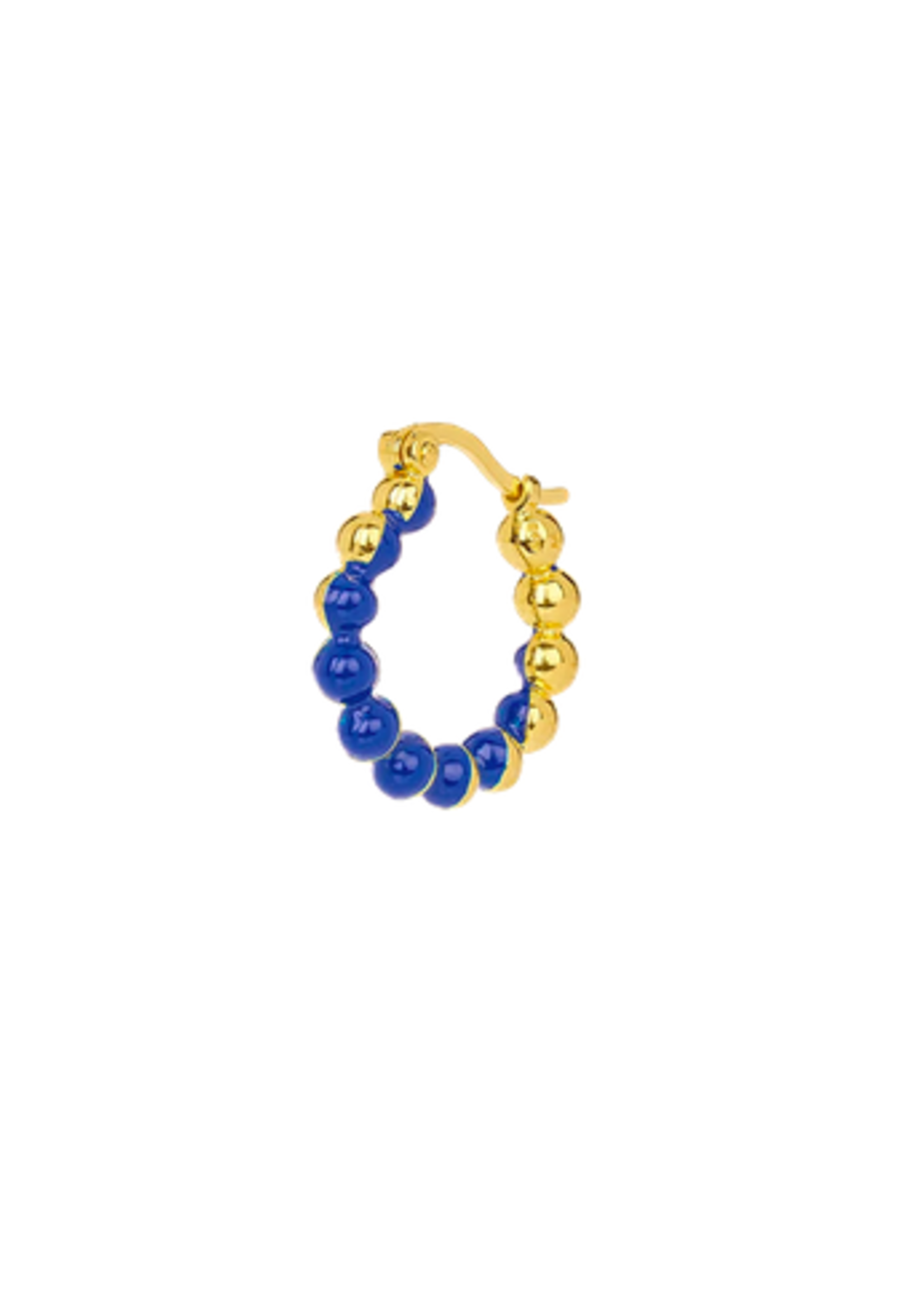 Anna + Nina Single Moon Phases Hoop Earring