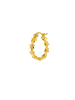 annanina Single Stars Align Hoop Earring goldplated