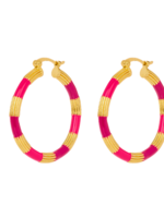 Anna + Nina Novocaine Hoop  Earrings goldplated