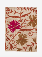 madam stoltz Suzani embroidered cotton throw