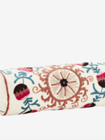 madam stoltz Suzani embroidered bolster cushion