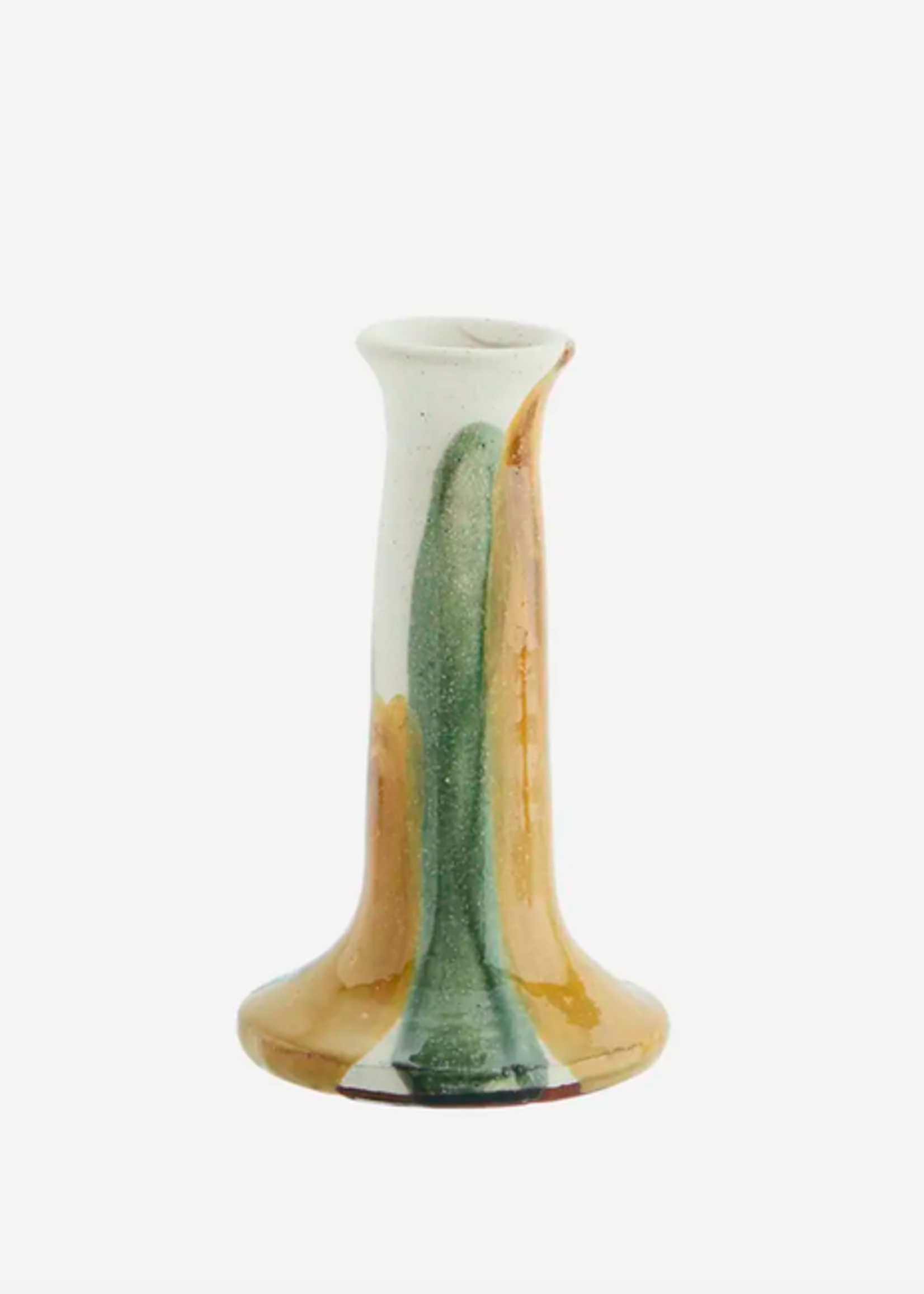 madam stoltz Terracotta candle holder brushed