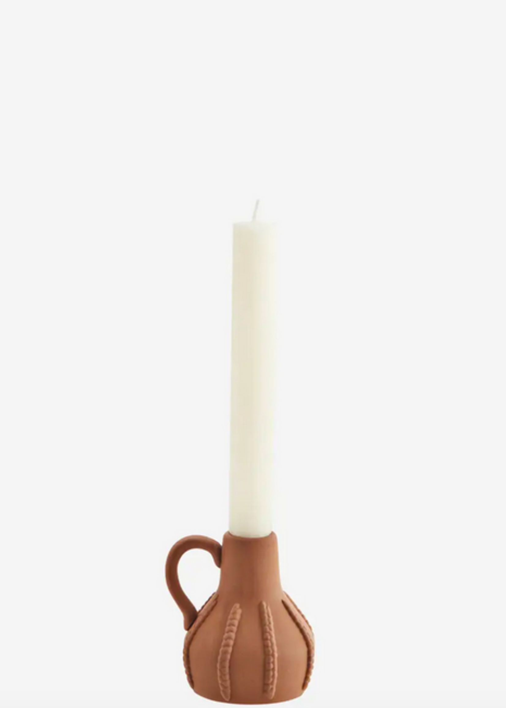 madam stoltz Terracotta candle holder