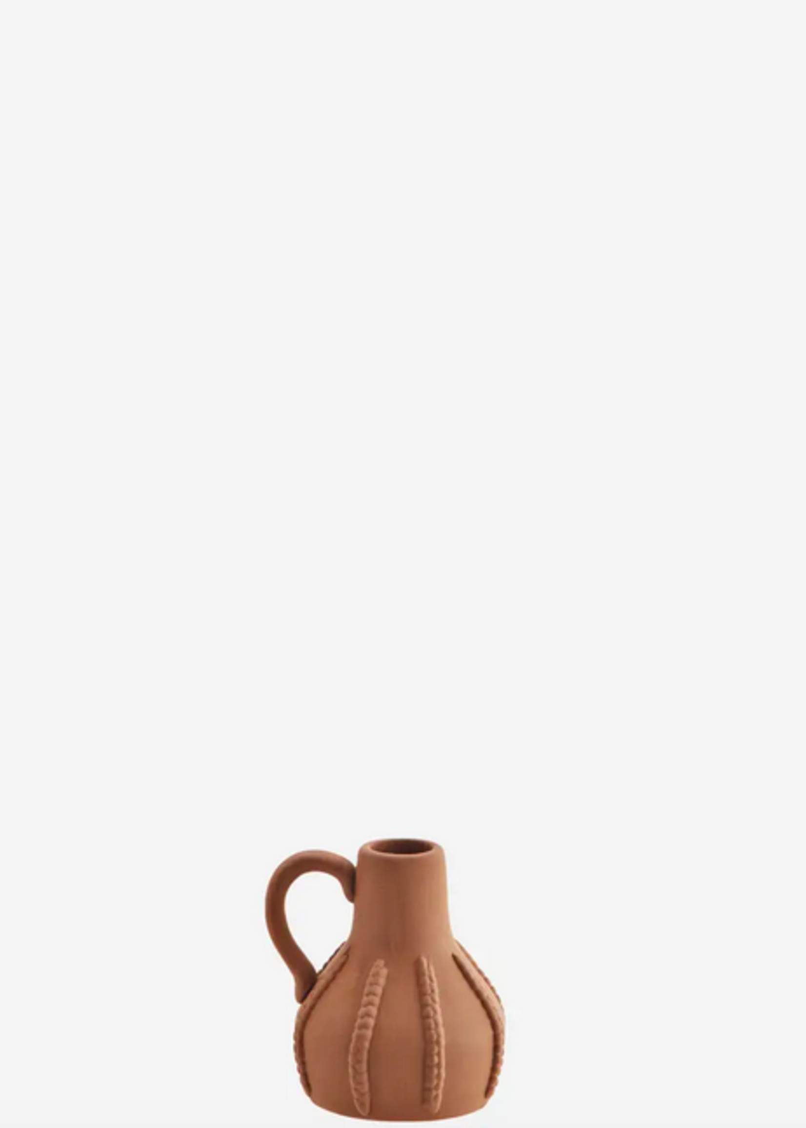 madam stoltz Terracotta candle holder