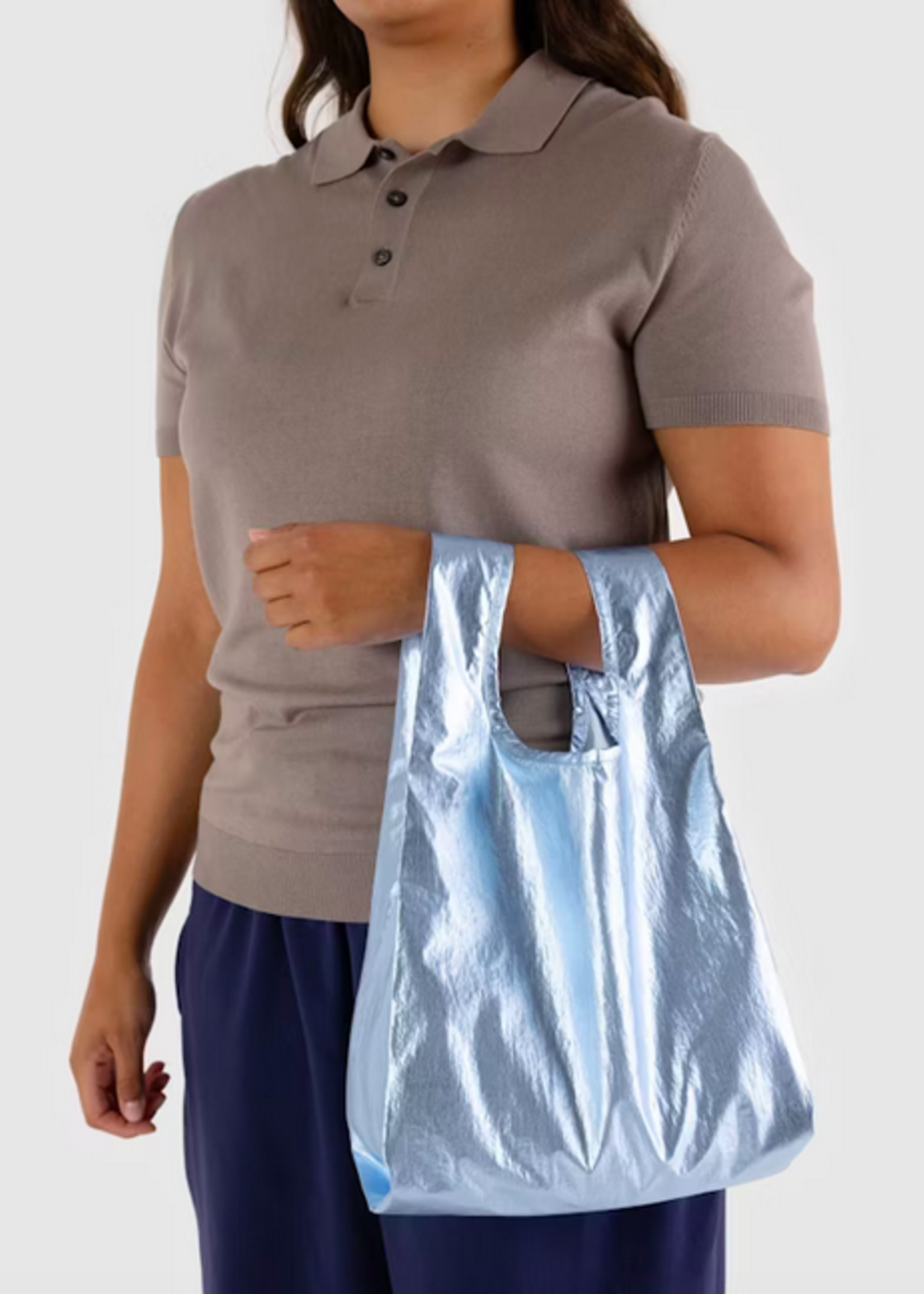 Baggu Baby Reusable bag - Metallic Light Blue
