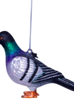 Vondels Ornament glass multicolor pigeon H7.5cm