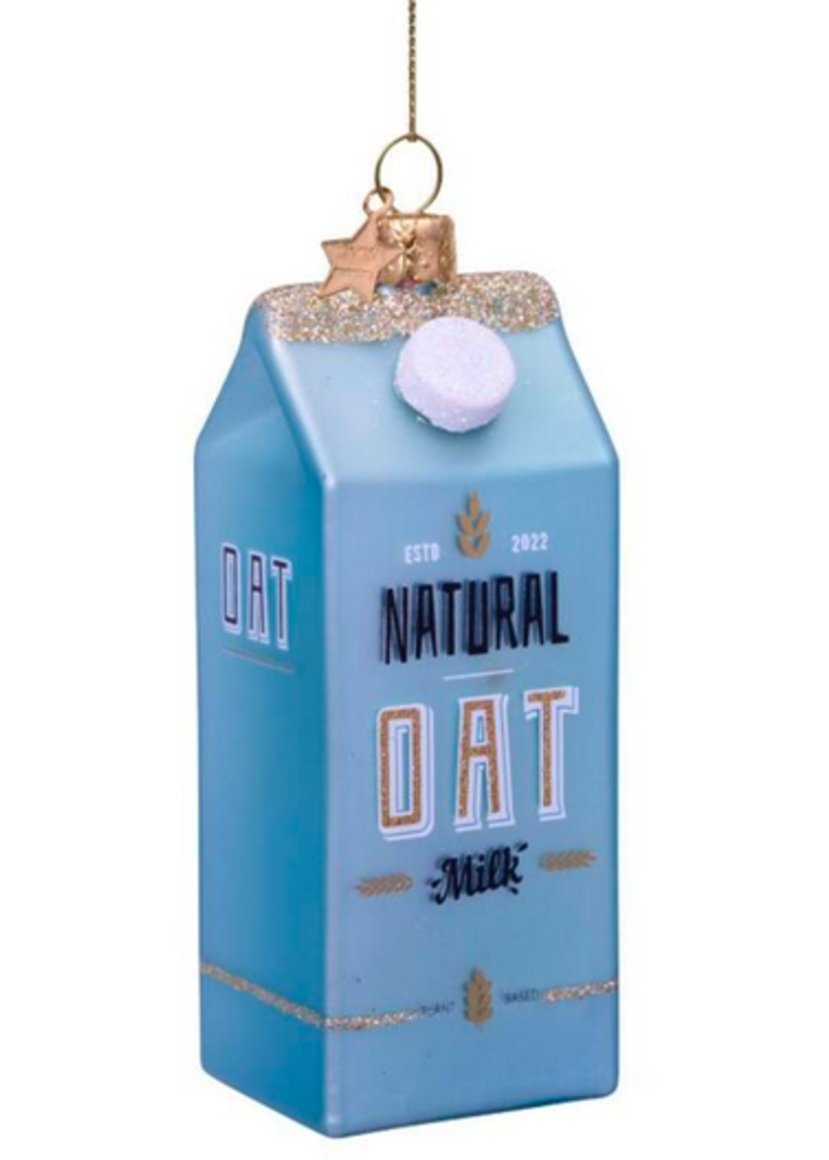 Vondels Ornament glass oat milk H11cm