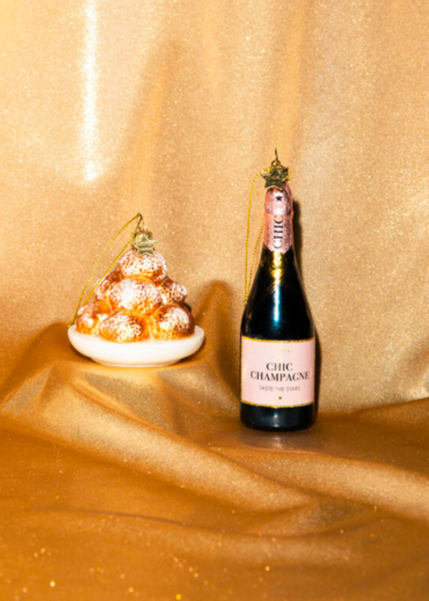 Vondels Ornament glass oliebollen H7cm