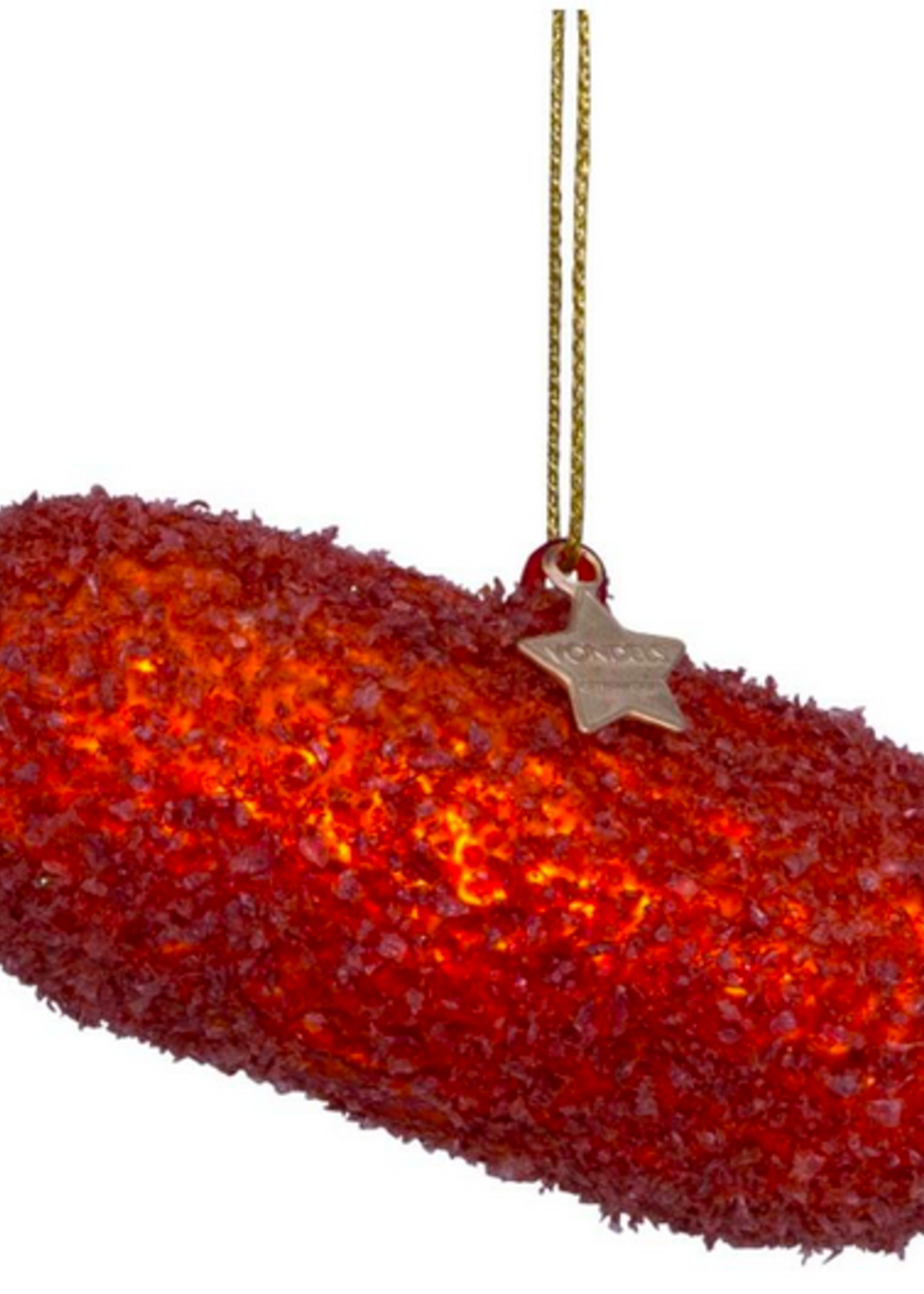 Vondels Ornament glass Dutch kroket H10cm w/box