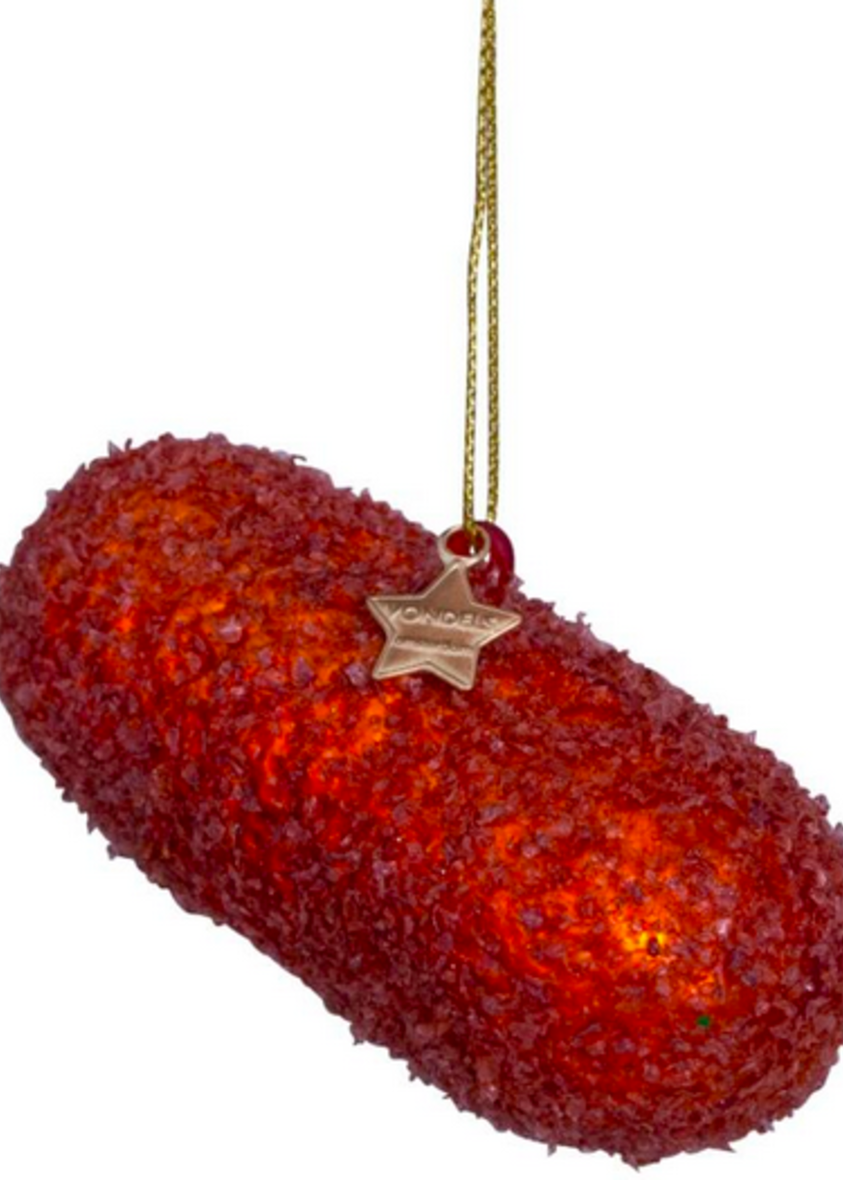 Vondels Ornament glass Dutch kroket H10cm w/box