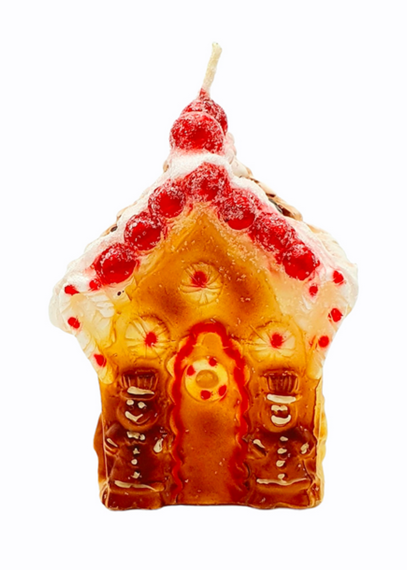 cereria introna Italian candle Christmas House  8×8 h12 cm