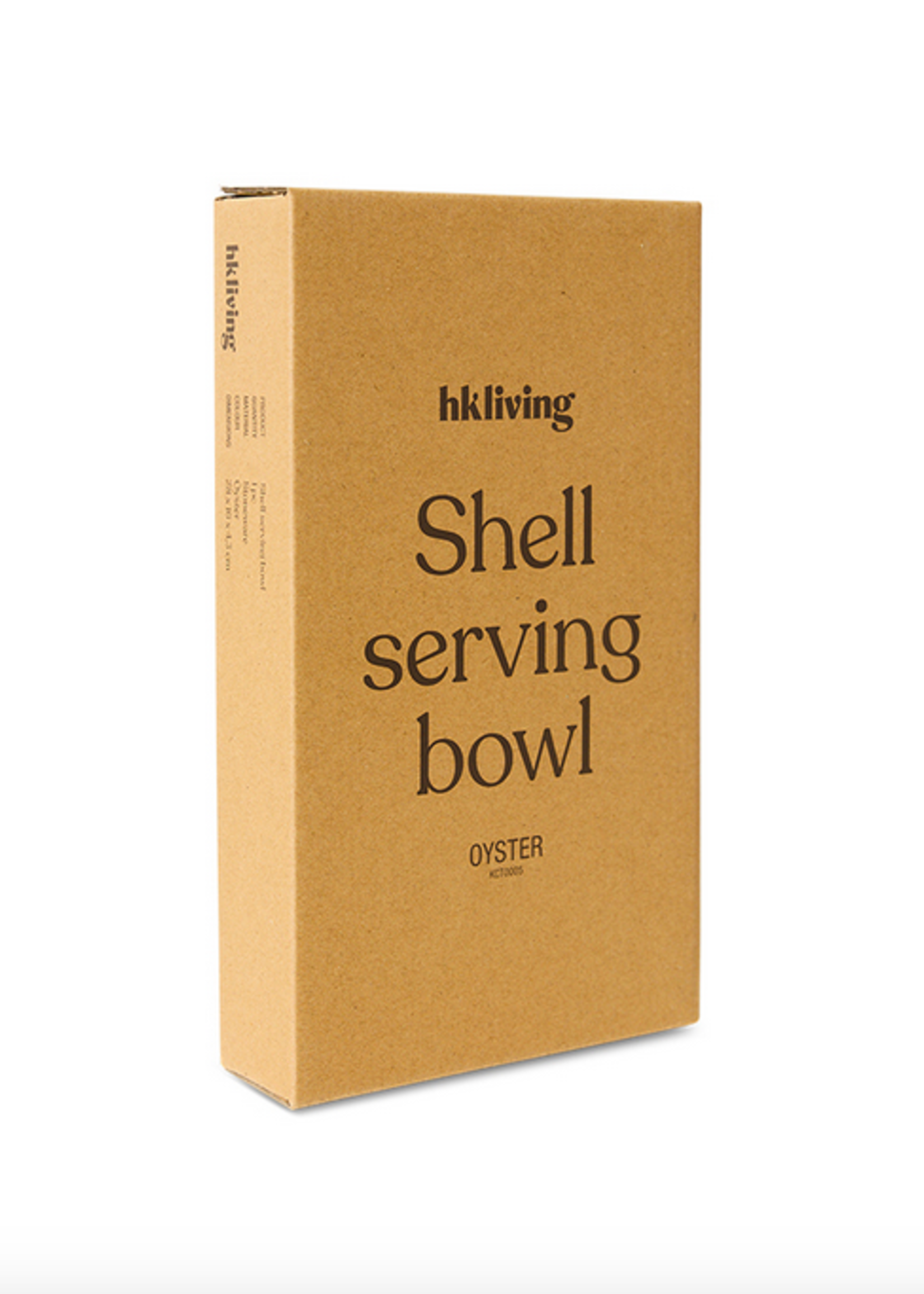 HK Living Shell serving bowl oyster