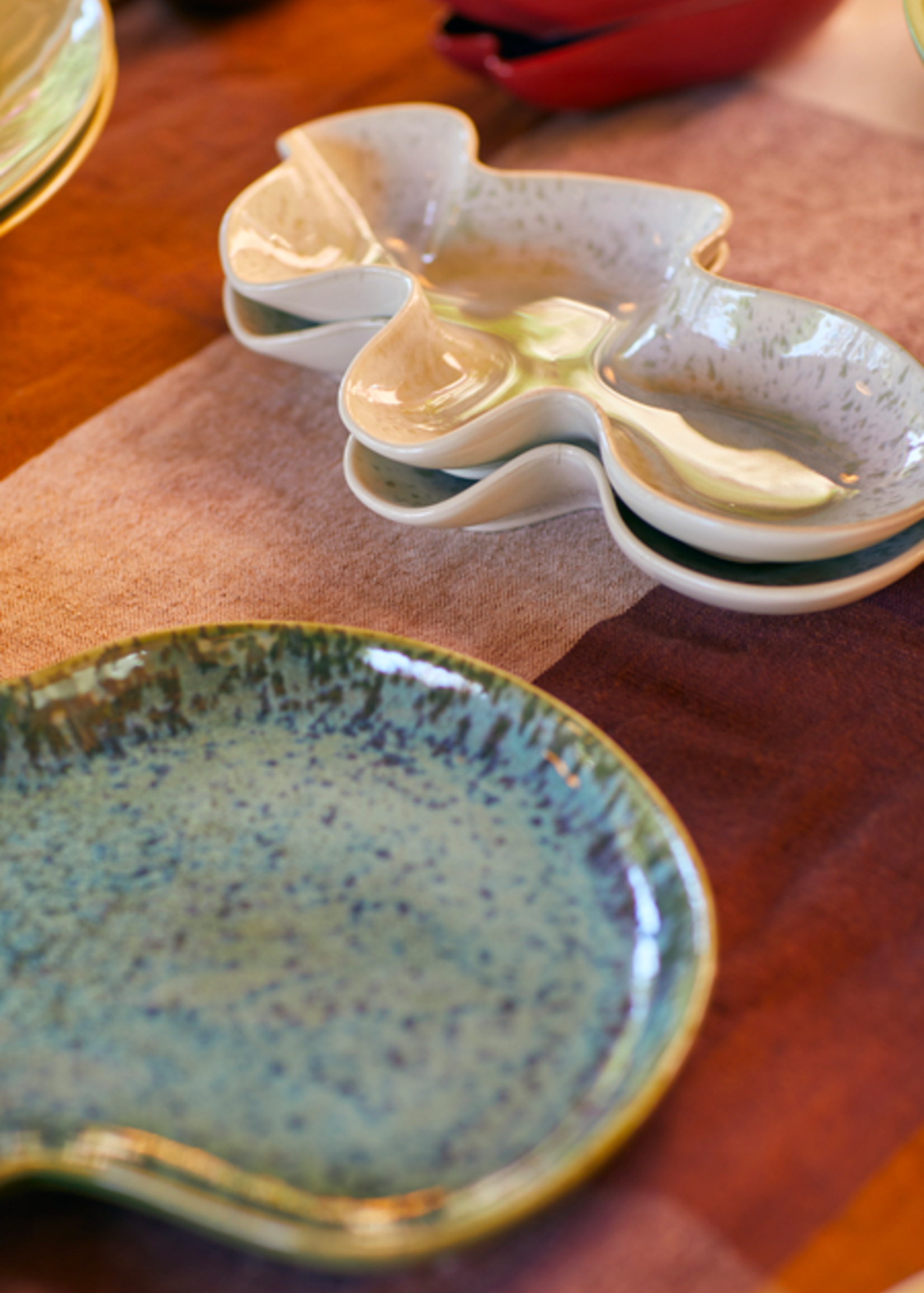 HK Living Shell serving bowl oyster