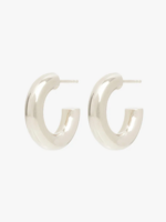 Wildthings Collectables Statement chunky hoops silver earrings (20mm)