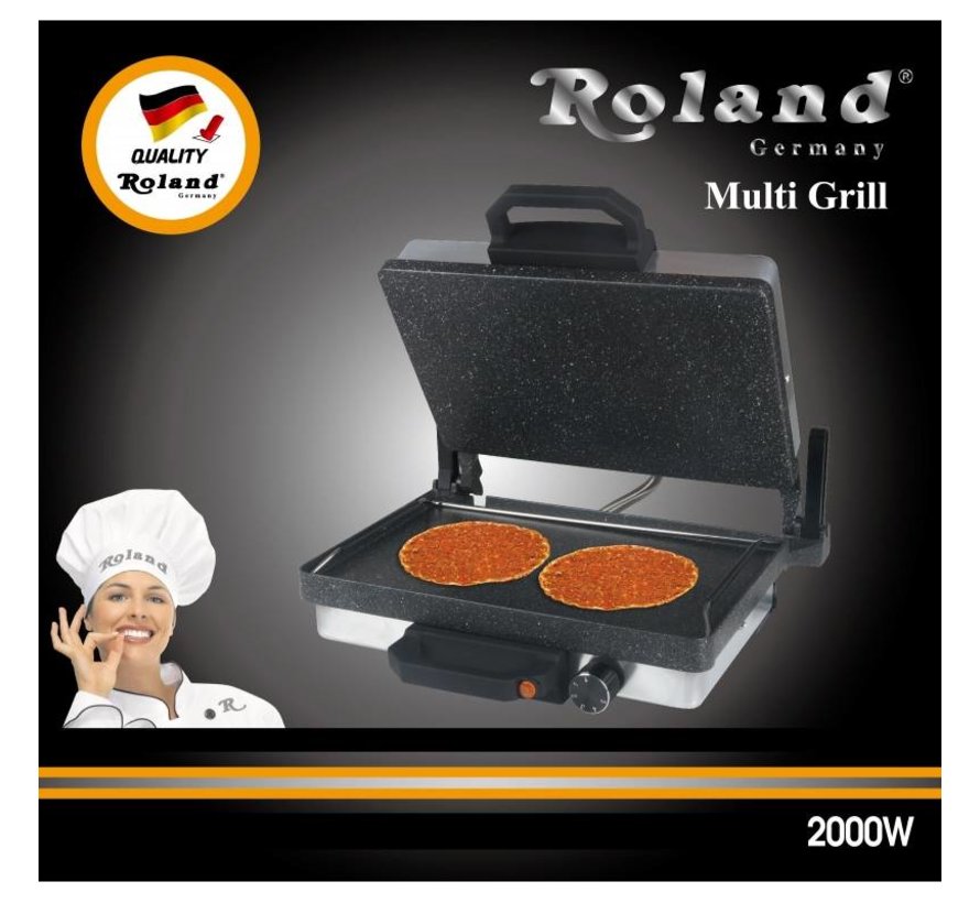 Roland Exclusive Graniet Multi Grill Apparaat RVS