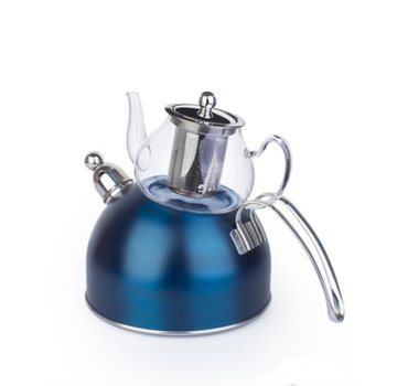 ACR Glazen Theepot  Blue | Fluitketel | ACR