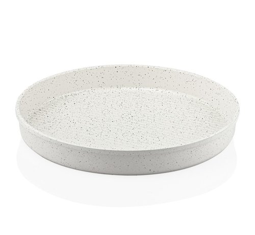 TAC TAC GRANIT ROND OVENSCHAAL  32 CM CREME