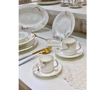 BRICARD PORCELAIN BRICARD DRANCY TURK KAHVE TAKIMI 6 KİŞİLİK