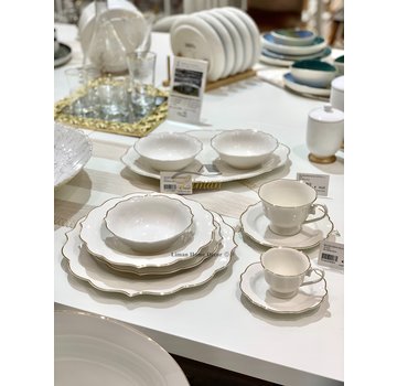 BRICARD PORCELAIN Bricard Bron 25 Delige Serviesset Goud