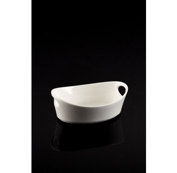 ACR ACR Bianco Perla Porselen Kayık Kase - 23 Cm