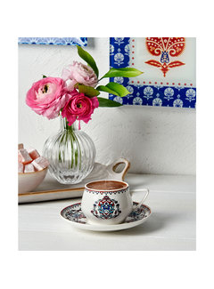 KARACA Karaca Nakkash 6-Person Coffee Cup Set