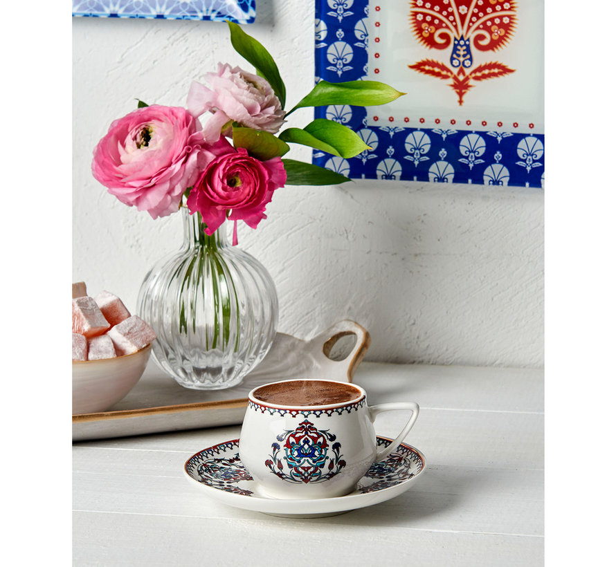 Karaca Nakkas 6-teiliges Kaffeeservice