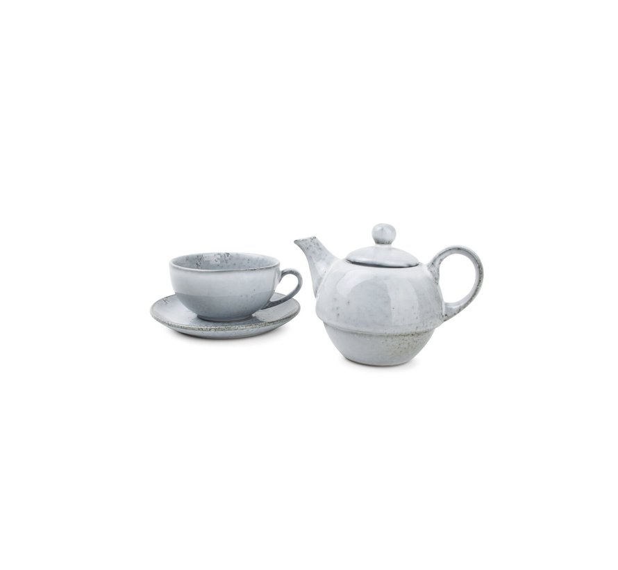 S&P Artisan 1 Persoons Theepot Set met Mok Blauw