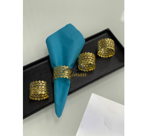 Cosy COSY SERVIETTENRING GOLD SET4