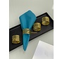 COSY SERVIETTENRING GOLD SET4