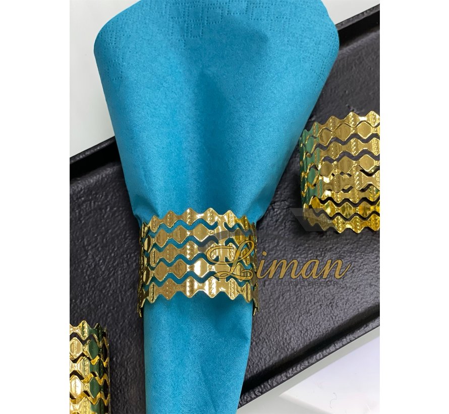 COSY NAPKIN RING GOLD SET4