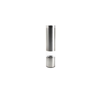 Spice Peper/zoutmolen H21,5cm Zilver