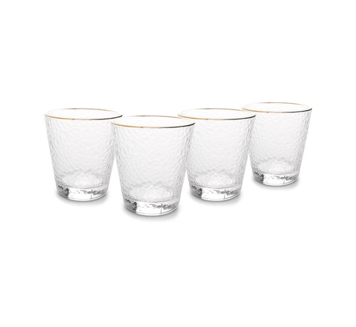 S|P Collection Elegance Verre 29,5cl avec bord doré - set/4