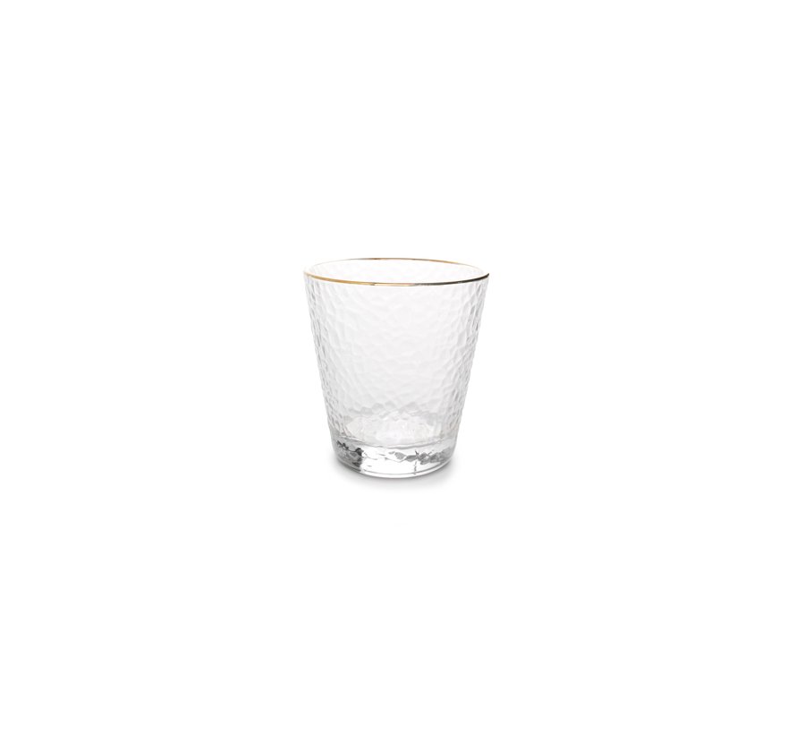 Elegance Glass 29,5cl with golden rim - set/4