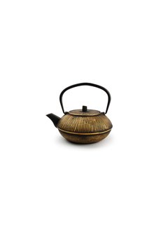 S & P My Tea Teapot 80cl stripes gold/black