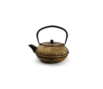 S & P My Tea Teapot 80cl stripes gold/black