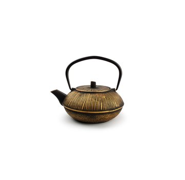 S & P My Tea Teapot 80cl stripes gold/black