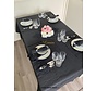 Sehzade Tafelkleed Set Met Placemat Zwart 34 Dlg