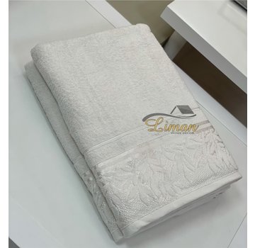 IPEKCE Ipekce Glory Handdoek 90 x 150 Cm Cream