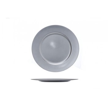 Cosy Ronde Placemat Zilver 33X33XH2CM ( 4 DELIG )