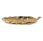 SCHAAL LEAF GOUD 28X12,3XH4,5CM POLYRESI