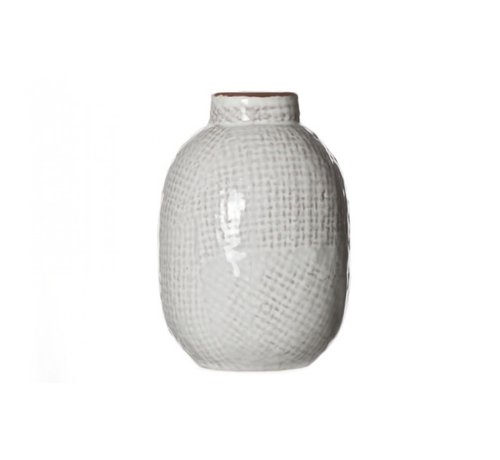 MINI KRUG VASE BEIGE KERAMIK D7,5XH11CM