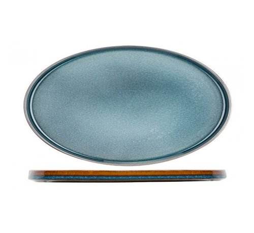 QUINTANA BLUE PLAT BORD 30,5X19CM OVAAL